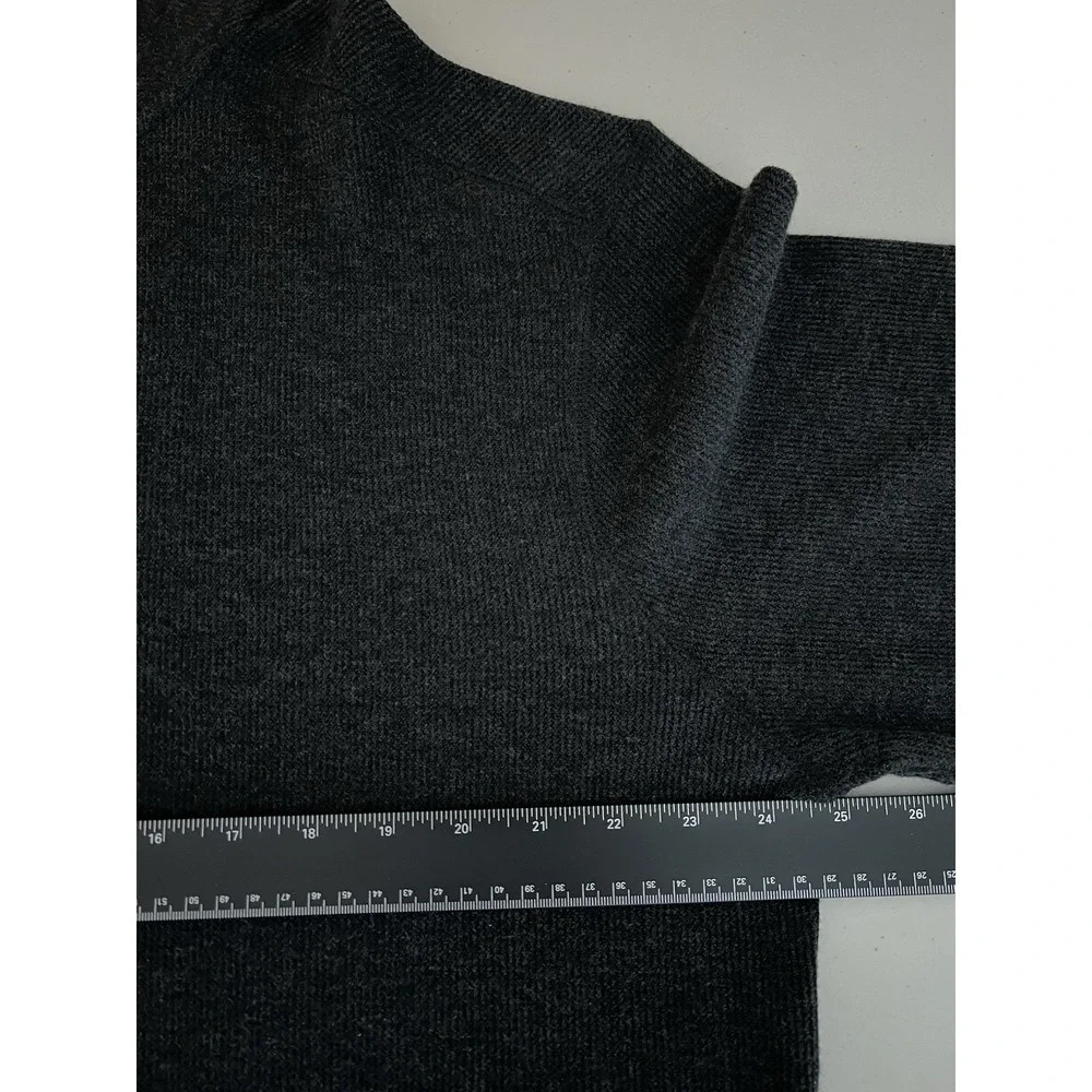 Banana Republic XL Quarter Zip Zipper Pullover Sweater Gray Comfortable Casual